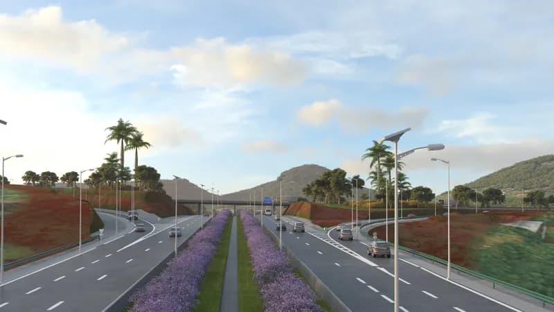 Construction de la section T4: Minkoameyos-Mbankomo (L= 8,5 km)